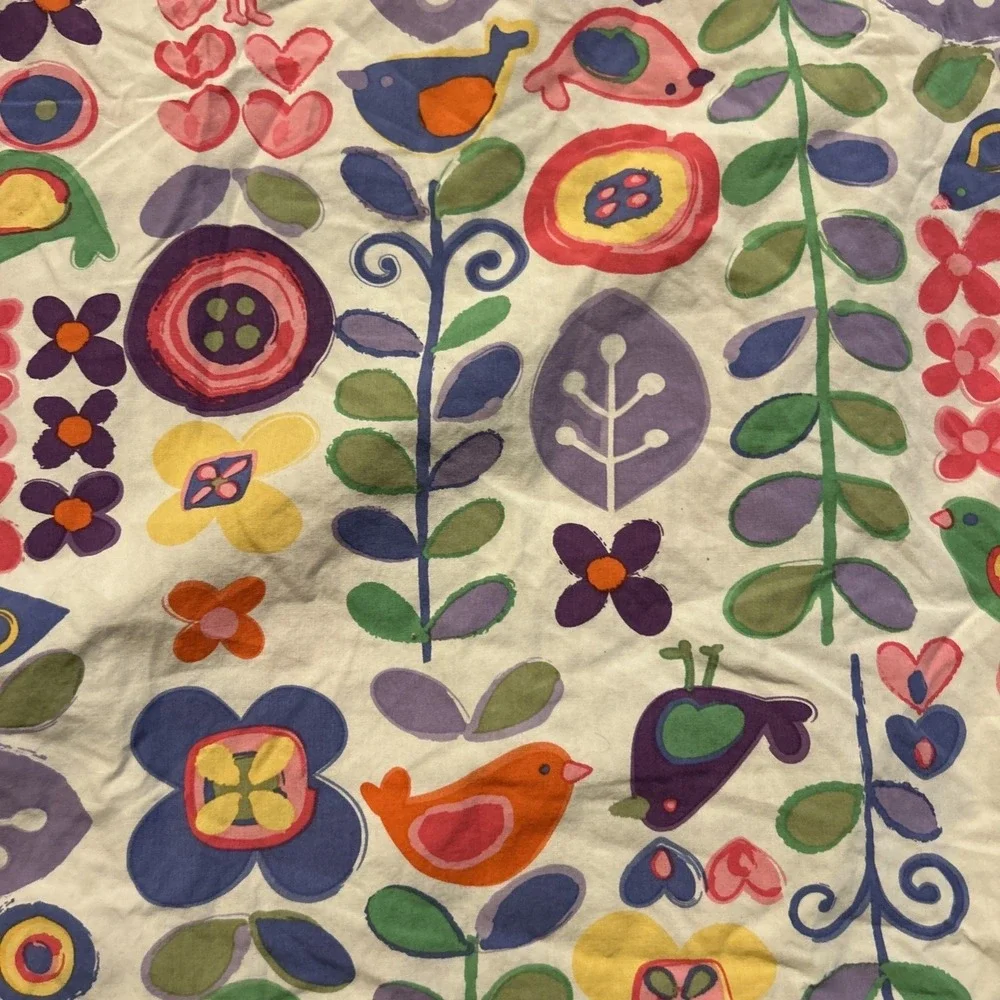 Hanna Andersson Girls Dress Size 140 US 10 Floral Cotton Spring Summer Play‎